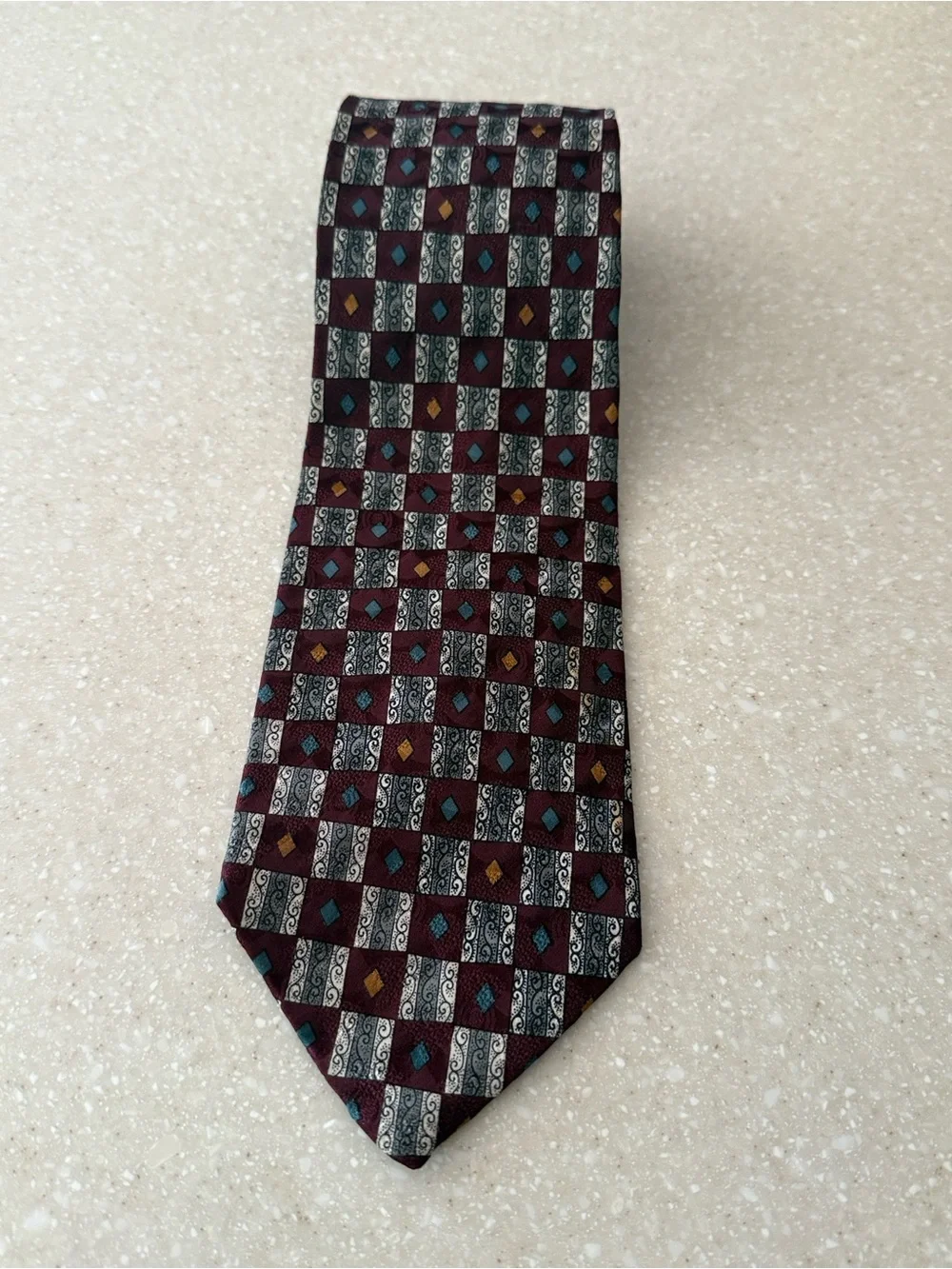 VALENTINO Pietro Pure Silk Neck Tie From Italy